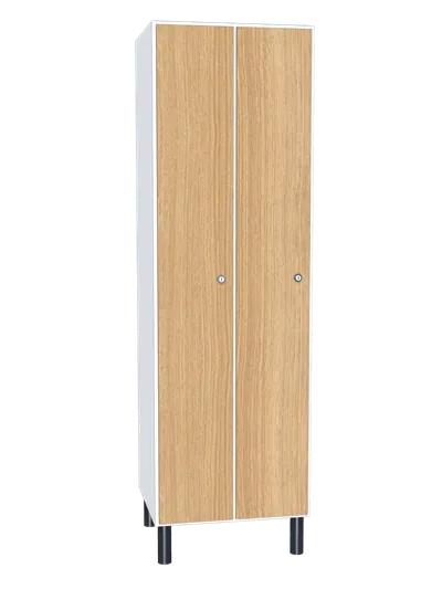 Taquilla de melamina de 2 puertas · 2 cuerpos de 1