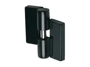 Bisagra de nylon negro para cabina sanitaria