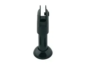 Pie regulable de nylon negro para cabina sanitaria