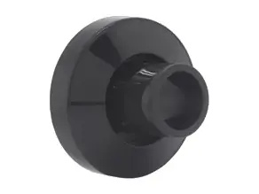 Soporte a pared de nylon negro para el tubo