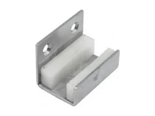 Guía inferior de acero inoxidable para puerta corredera de cabina
