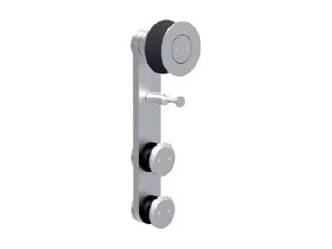 Polea de acero inoxidable para colgar la puerta corredera de una cabina