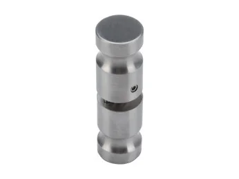 Juego de pomos de acero inoxidable de Ø25 mm para puerta de cabina