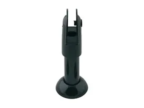 Pie regulable de nylon negro para cabina sanitaria