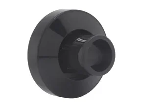 Soporte a pared de nylon negro para el tubo