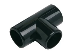 Unión en T de nylon negro para el tubo