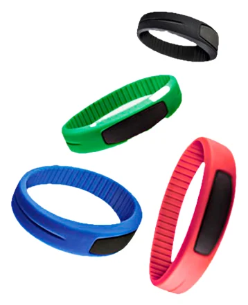 Pulseras RFID de silicona de Ojmar en varios colores