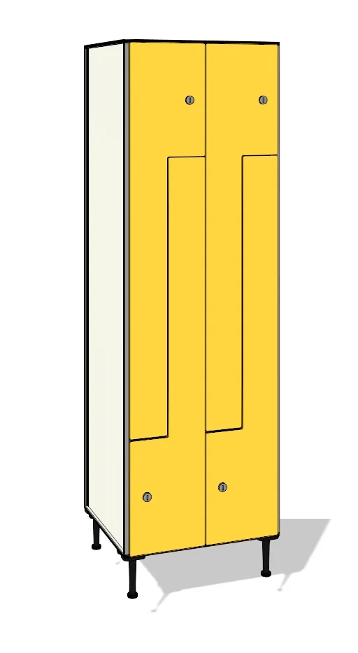 TFL22 totalmente elaborada con tablero de resinas fenólicas y perfilería estabilizadora de aluminio.