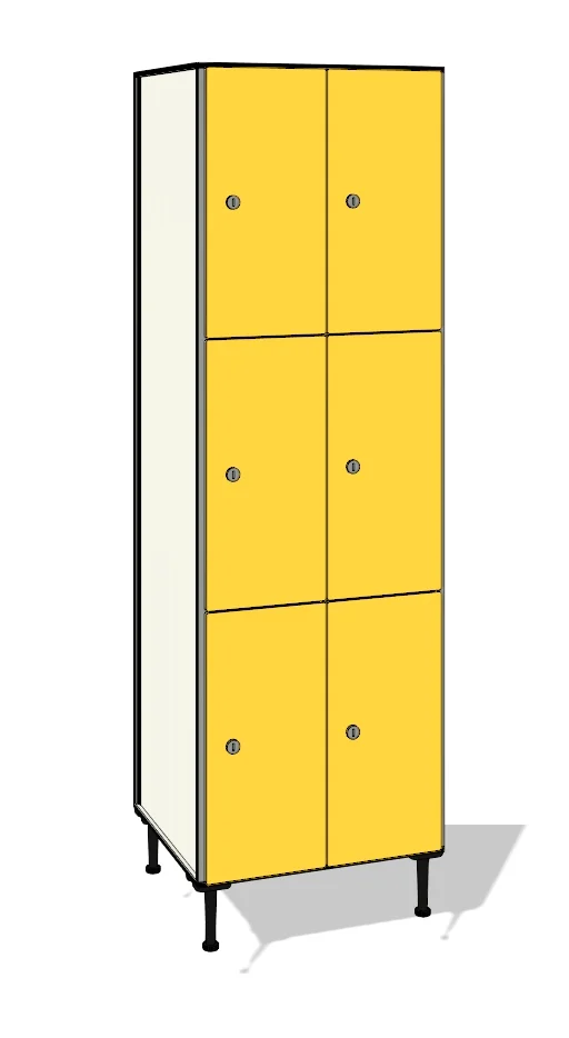 TFN23 totalmente elaborada con tablero de resinas fenólicas y perfilería estabilizadora de aluminio.