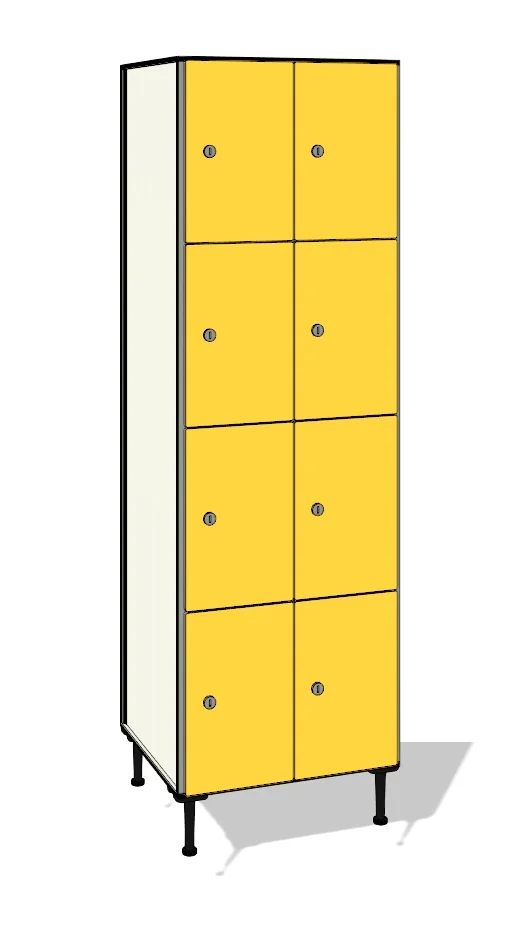 TFN24 totalmente elaborada con tablero de resinas fenólicas y perfilería estabilizadora de aluminio.
