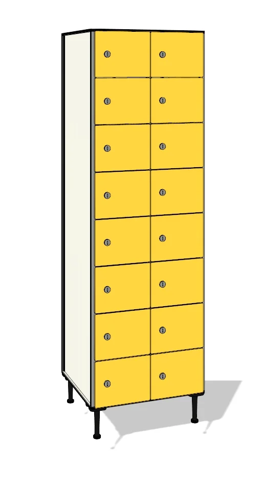 TFN28 totalmente elaborada con tablero de resinas fenólicas y perfilería estabilizadora de aluminio.