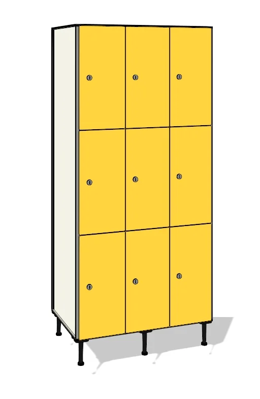 TFN33 totalmente elaborada con tablero de resinas fenólicas y perfilería estabilizadora de aluminio.