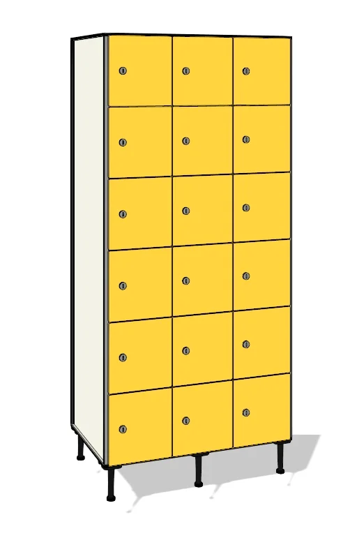 TFN36 totalmente elaborada con tablero de resinas fenólicas y perfilería estabilizadora de aluminio.