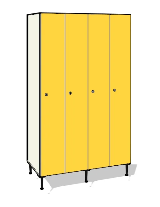 TFN41 totalmente elaborada con tablero de resinas fenólicas y perfilería estabilizadora de aluminio.