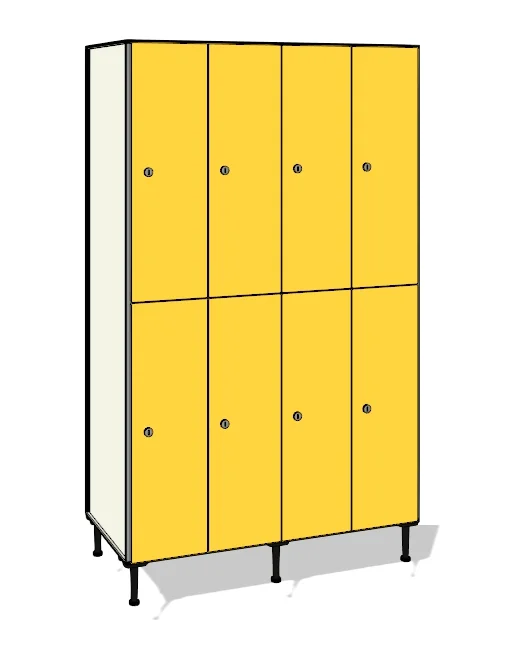 TFN42 totalmente elaborada con tablero de resinas fenólicas y perfilería estabilizadora de aluminio.