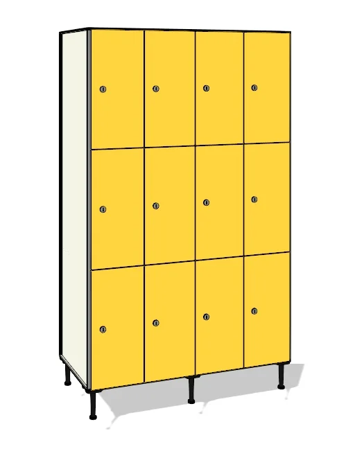 TFN43 totalmente elaborada con tablero de resinas fenólicas y perfilería estabilizadora de aluminio.