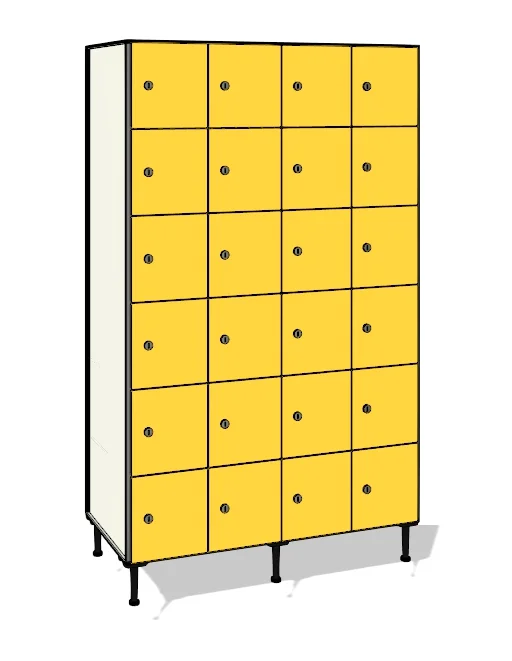 TFN46 totalmente elaborada con tablero de resinas fenólicas y perfilería estabilizadora de aluminio.