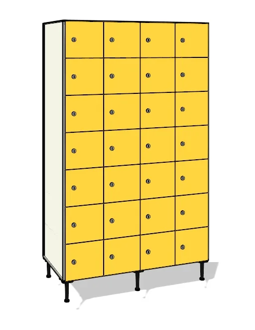 TFN47 totalmente elaborada con tablero de resinas fenólicas y perfilería estabilizadora de aluminio.