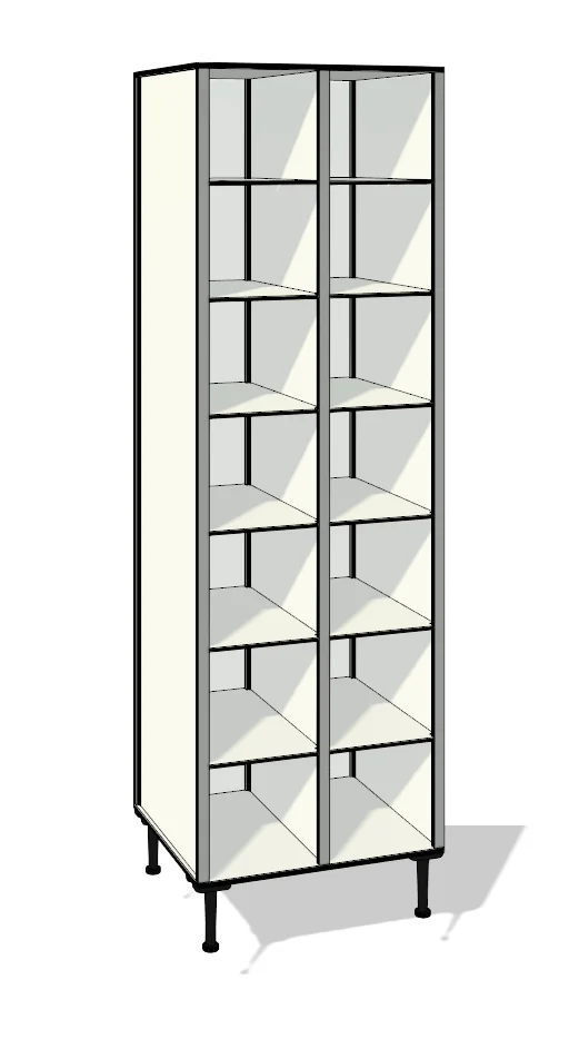 TFX27 totalmente elaborada con tablero de resinas fenólicas y perfilería estabilizadora de aluminio.