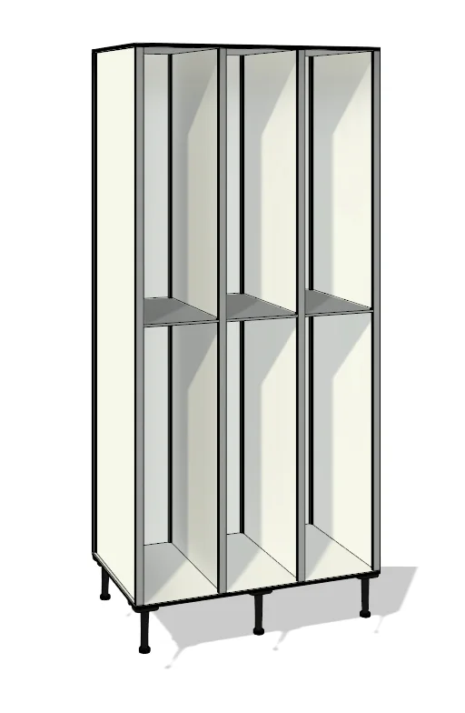 TFX32 totalmente elaborada con tablero de resinas fenólicas y perfilería estabilizadora de aluminio.