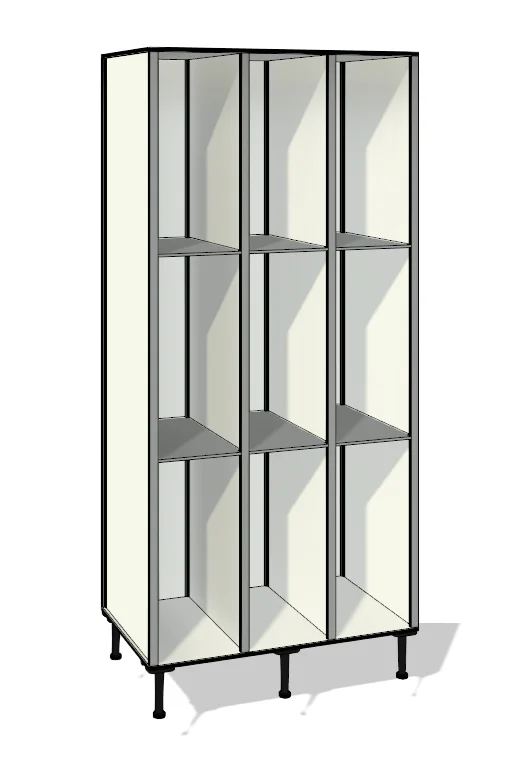 TFX33 totalmente elaborada con tablero de resinas fenólicas y perfilería estabilizadora de aluminio.