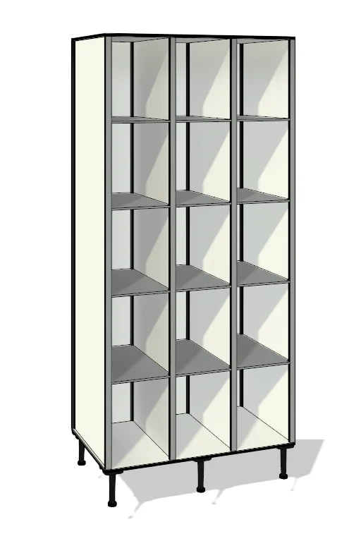 TFX35 totalmente elaborada con tablero de resinas fenólicas y perfilería estabilizadora de aluminio.