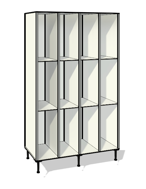 TFX43 totalmente elaborada con tablero de resinas fenólicas y perfilería estabilizadora de aluminio.