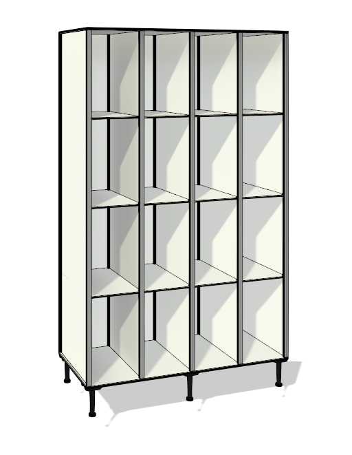 TFX44 totalmente elaborada con tablero de resinas fenólicas y perfilería estabilizadora de aluminio.